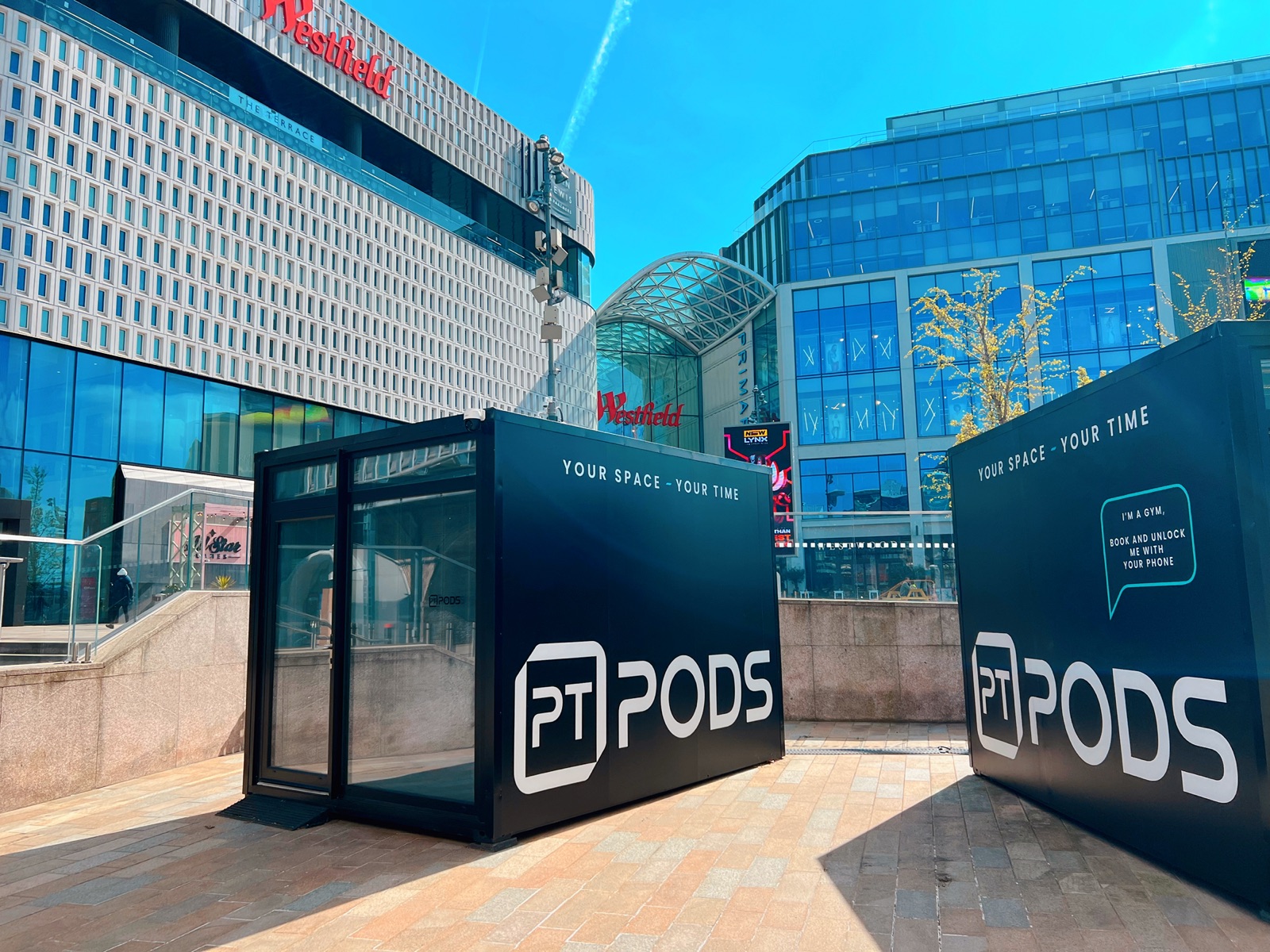 PT Pod onsite at Westfield